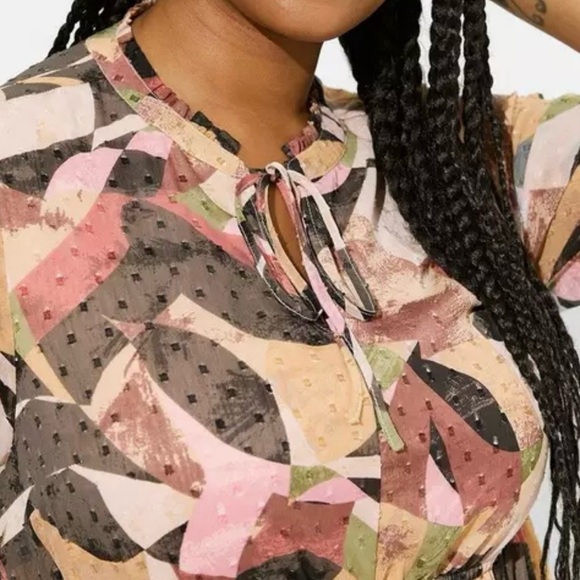 Torrid Mini Clip Dot Front Keyhole Dress Women’s Plus Size 2 - Picture 3 of 11